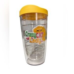Tervis 16oz Crazy Cat Lady Yellow Lid Tumbler